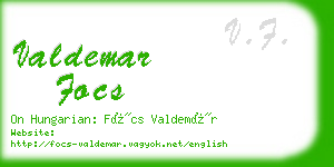valdemar focs business card